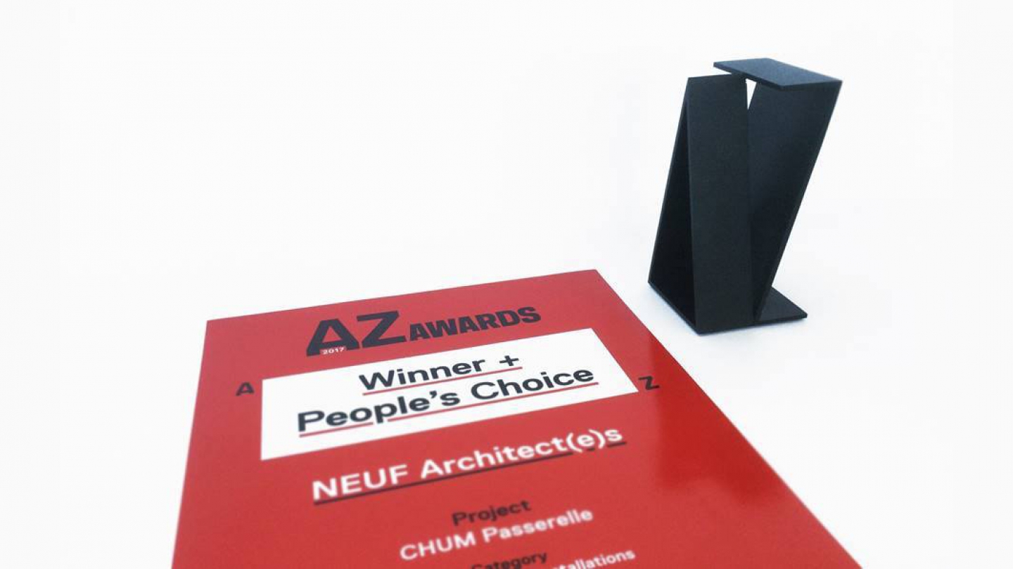 AZ Awards: La passerelle du CHUM gagnante de deux prix